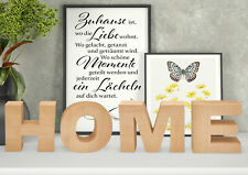 Schrift Buche Echtholz Deko