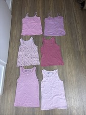 6 Unterhemden für Mädchen Ca. 128-140