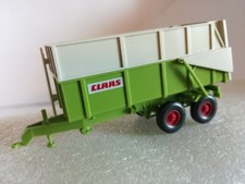 Wiking 387 01 26 Claas Ladewagen Muldenkipper Tandem-Anhänger Silowagen, neuwert