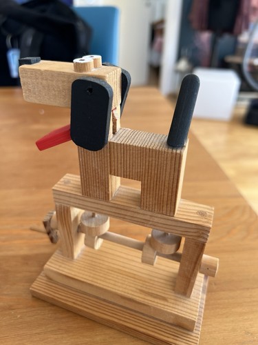 Kinetische holzfiguren hund - kinetische,