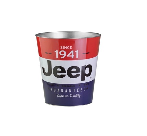 Metall papierkorb jeep since - jeep,