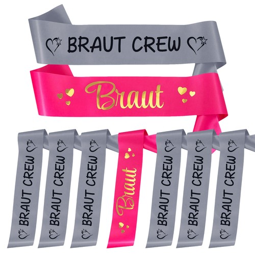 Braut crew schärpe - braut,