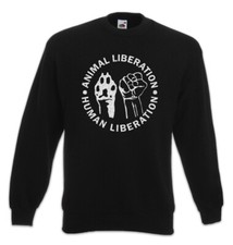 Animal Liberation Sweatshirt Pullover Vegan Vegetarian animals Welfare