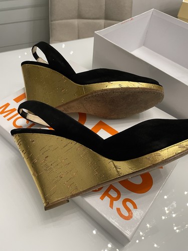 Keilabsatz pumps schwarz - schwarz, gold