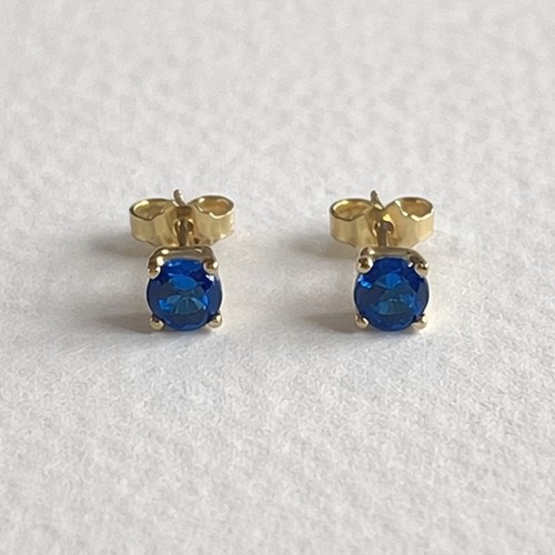14k gelbgold blau - 14k, cz