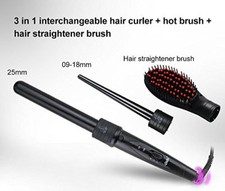 DoDo Haarcurler Lockenstab 3-in-1 Multi styler Lockenstab Glättungsbürste ✅