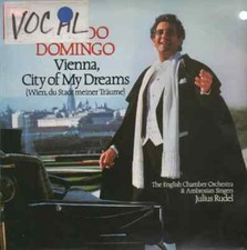 LP Placido Domingo Vienna, City Of My Dreams (Julius Rudel) NEAR MINT EMI Ang