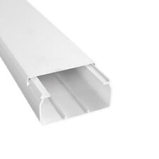 10m Kabelkanal PVC 100x40 mm Weiß Schraubbar VDE