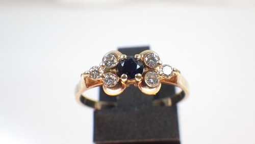 Schöner saphir diamant ring - schöner,