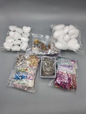 Bastel-Packung, Styropor-Herzen verzieren mit Pailletten und Glitzersteinen