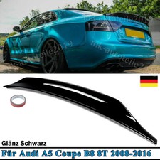 Cat Optik Für AUDI A5 Coupe B8 8T 07-16 Glänz Schwarz Heckspoiler Flügel Lippe