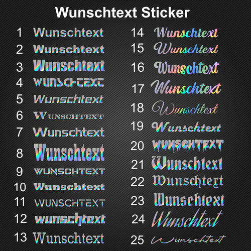 Wunschtext schriftzug - wunschtext,