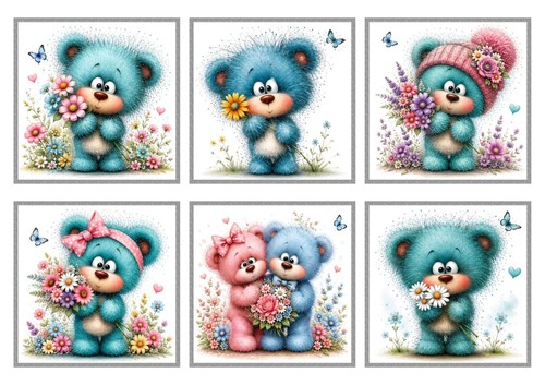 Teddybär kartenaufleger für - teddybär,