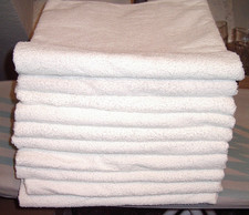 10 Duschtücher Handtücher Badetuch Sporttuch weiss 70x140