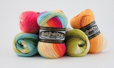 (29,90 €/kg) NEU 100g Papatya Batik - mit tollem Farbverlauf ! NEU