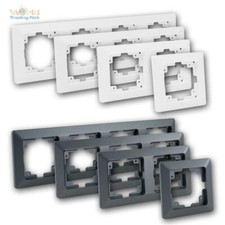 Steckdosen-Rahmen Serie MILOS anthrazit, Mehrfach-UP-Rahmen f unterputz Schalter