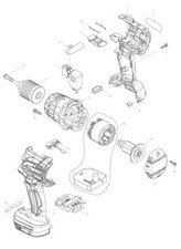 Makita Ersatzteile für DHP481 Akku Schlagbohrmaschine