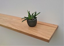 Wandregal Wandboard aus Wildeiche, seidenmatt lackiert, 30-190cm