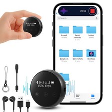 64GB Digital Mini Diktiergerät Tragbar Aufnahmegerät Audio Sound Voice Recorder