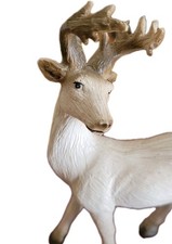Weiße/Grau Rentier Figur