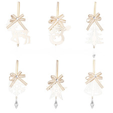 Feiertag Eisen Ornament Set mit Schneemann Rentier Stern Baum Schneeflocke und E