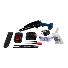 Mini Akku-Kettensäge 8 Zoll 880 W 2× Akku 8000 mAh Motorsäge Holzsäge GEBRAUCHT