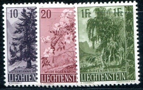 Liechtenstein 1957 357 359 - liechtenstein, 357-359