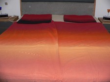 edle Bettwäsche  135 x 200 cm 4 tlg  Edel-Feinbiber gepflegter Zustand