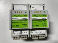 2 x INSTABUS EIB KNX Merten Binäreingang REG-K/4x230 644990 AC 230V
