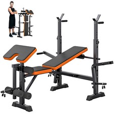 Multifunktional Trainingsbank Kraftstation Verstellbare Hantelbank Fitnessbank