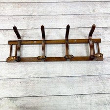 Vintage Bentwood 4 Hook Wall