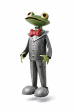 Frosch Figur Metall Windlicht