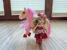 Barbie Shelly Kelly Diamantschloss mit Pferd Pony pink rot Rarität 2008