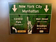 Kühlschrank Magnet New York Manhattan Central Park Liberty Brooklyn 10x7,5 cm