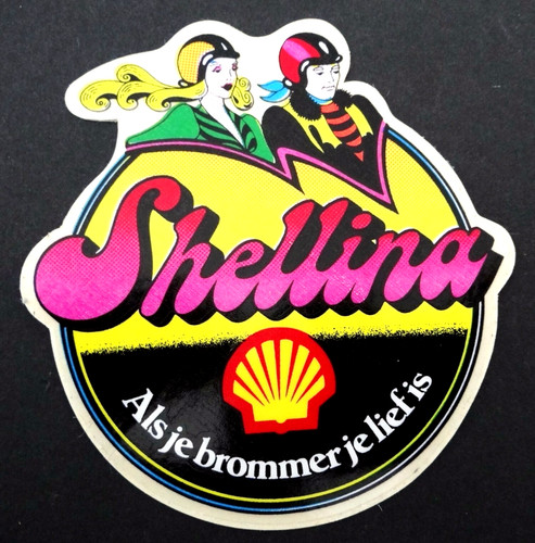 Werbe aufkleber shell shellina - werbe-aufkleber,