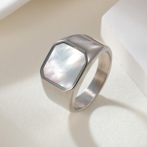 Edelstahl siegelring gold - siegelring, &