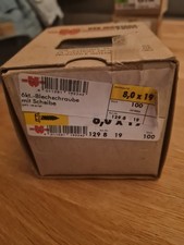 Würth 6kt -Blechschrauben mit Scheibe Gelb Verzinkt  8,0x 19 Neu