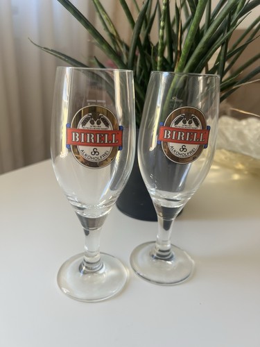 Vintage bierglas schlank - 2x,