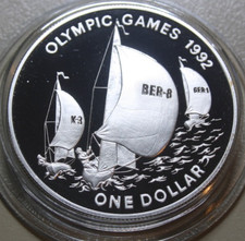 Bermuda 1 Dollar 1992 Silber