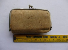 Kleines, geschliffenes Reise-Trinkglas/Badeglas um 1850-1900 mit Leder-Etui