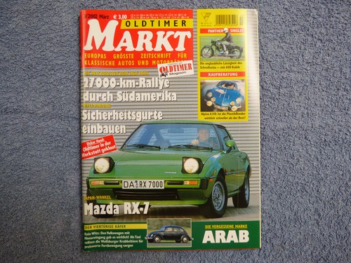 Oldtimer markt 2002 mazda rx - oldtimer, 3/2002
