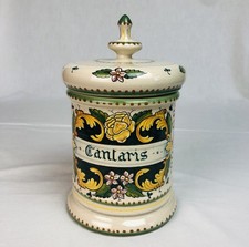 Apothekergefäß Cantaris Keramik Majolika Dose Deruta Italien Handarbeit -malerei