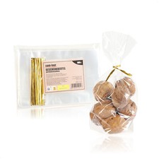 100x Klarsicht Beutel - durchsichtige Cellophantüten als Lebensmittelbeutel - M