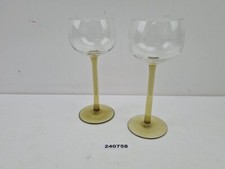 2x Rotweinläser Glas grüner