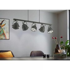 Pendelleuchte Deckenlampe Deckenleuchte H x L 110 x 88 cm Grau