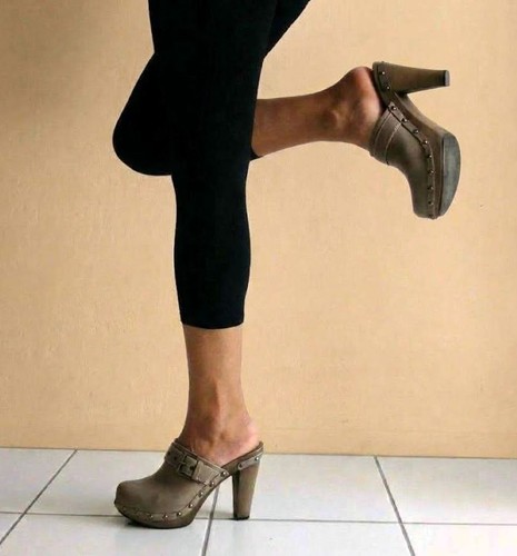 High heels clogs - clogs, pantoletten