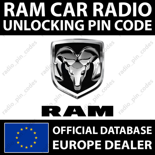 Ram radio pin - code, unlock