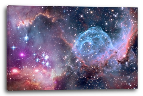 Wandbild universum himmel - universum, bunt