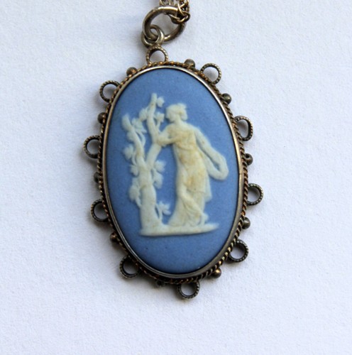 Wedgwood anhänger blau - wedgwood, silber