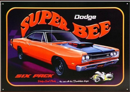 Blechschild dodge coronet - us,